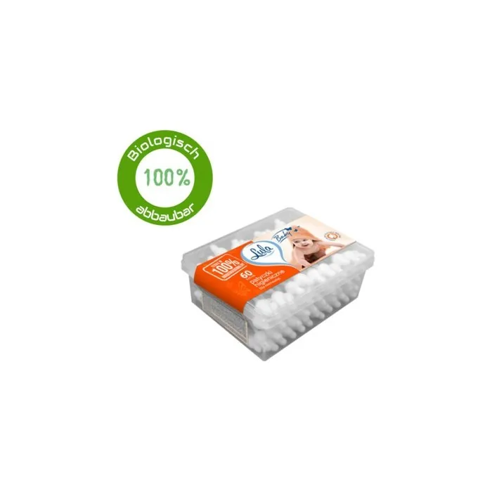 LULA Baby 100% Biodegradable Safety Cotton Swabs 60 Count