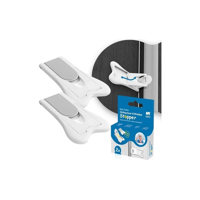Sipo Sliding Door & Cabinet Lock Baby Safety Lock for Sliding Doors - Pack of 2