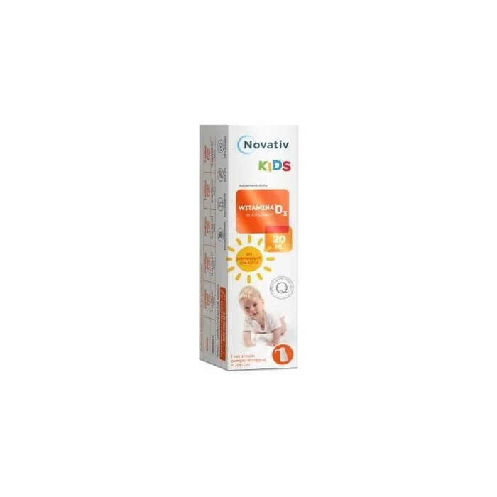 Novativ Kids Vitamin D3 Drops 20 Ml Longterm Validity