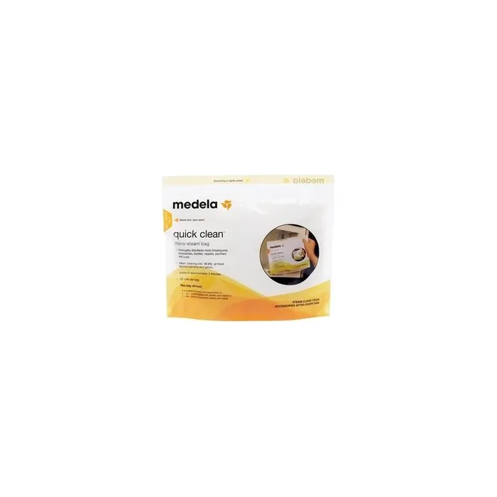 Medela Microwave Steam Sterilizer Bags Quick Clean 5 Units