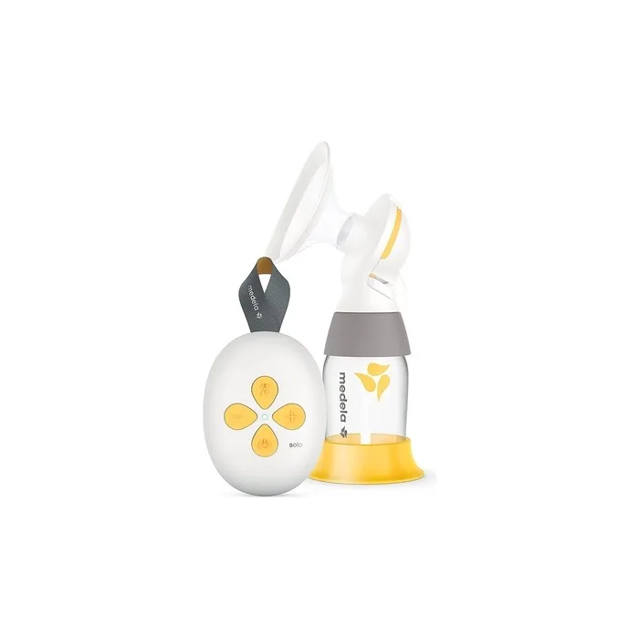 Medela Solo Electric Breast Pump - Noticeably Quieter - Rechargeable Via Usb - With