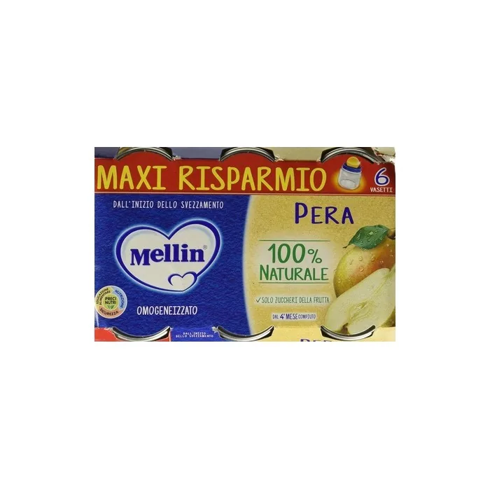 Mellin Pear Homogenized Food 100g - Pack of 6