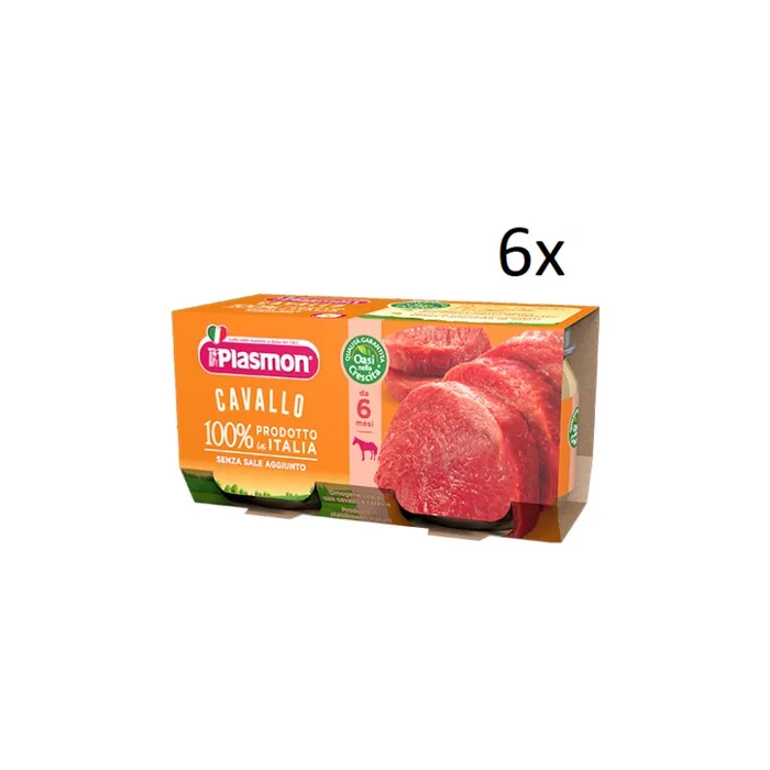 PLASMON Homogenized Horse Baby Food from 6 Months 2x80g