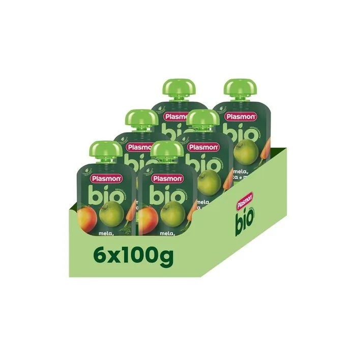 Plasmon Bio Pouch Apple Carrot Mango 100g