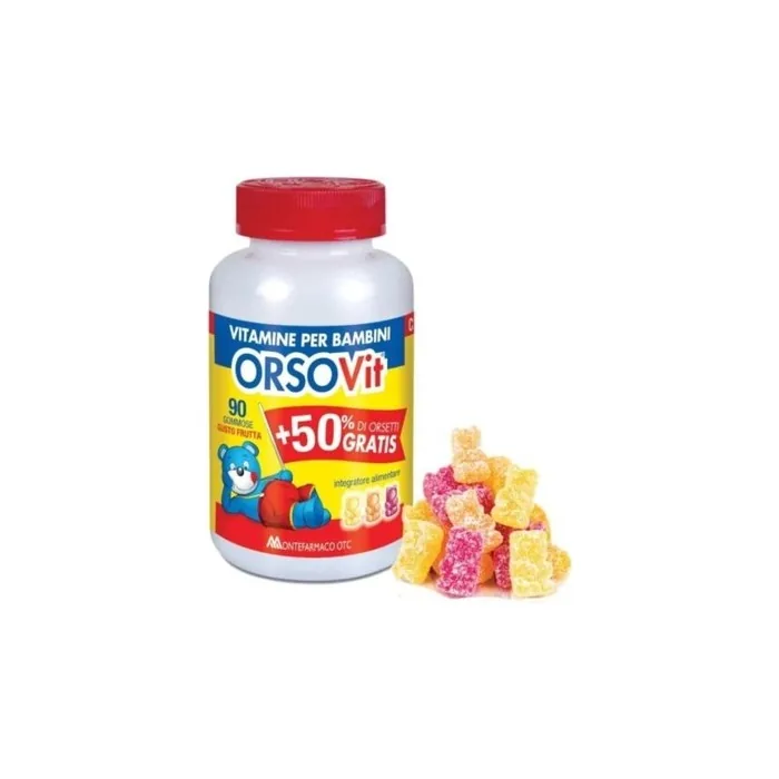 MONTEFARMACO OrsoVit Children's Health Supplement 90 Gummy