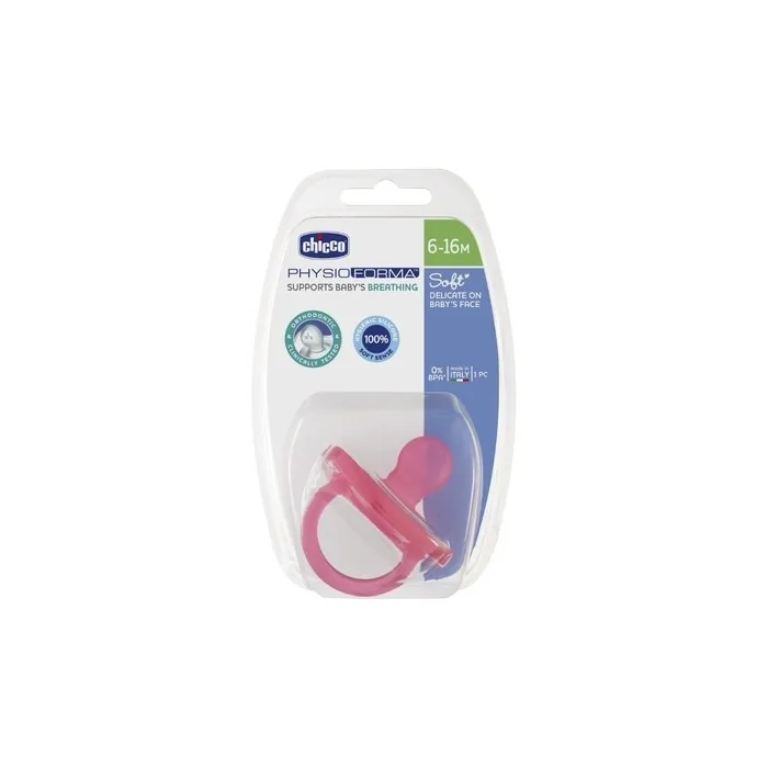 Physioforma Soothing Silicone Pacifier Soft 6-16 Months Pink 1 Piece
