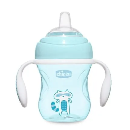 Chicco Transition Cup First Training Cup 200ml With Soft Spout 4m+ Boy