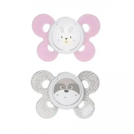 Chicco Physio Comfort Silicone Pacifier For Girls 06 Months 2 Units