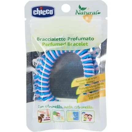 Chicco Lemongrass Scented Plastic Bracelet 100% Natural Protection for Children