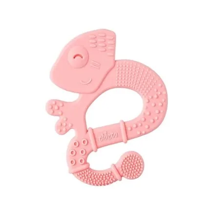 Chicco Chicco Supersoft Iguana Pink Teether 2 Months And Older