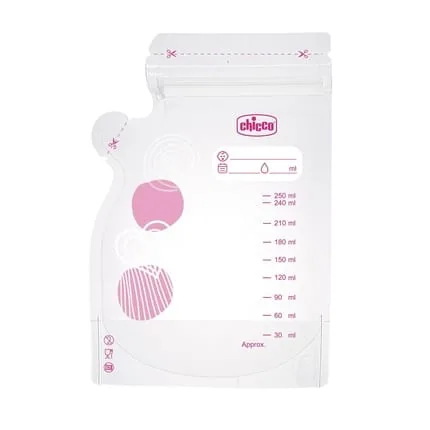 Chicco Milk Bags Leak-Proof with Practical Spout - Pack of 30
