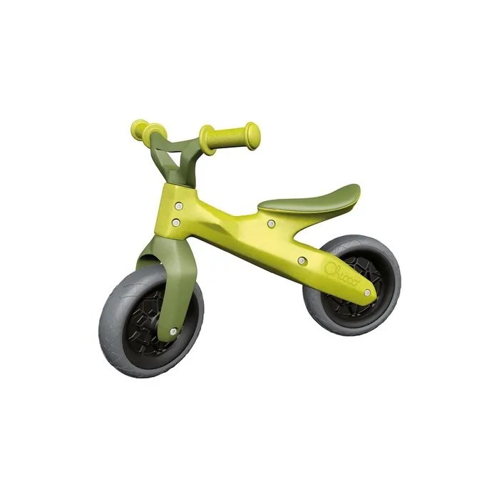 Chicco Eco+ Balance Bike Green Hopper For Children 18-36 Months, Children's Balance Bike For