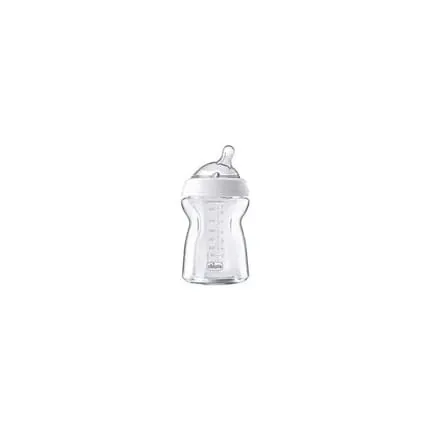 Chicco Natural Feel Glass Baby Bottle 0 Months 250 Milliliters