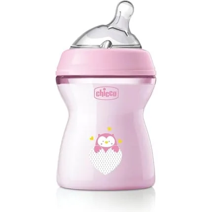 Chicco Natural Feeling Anti-Colic Bottle 250ml for 2 Months - Soft and Flexible
