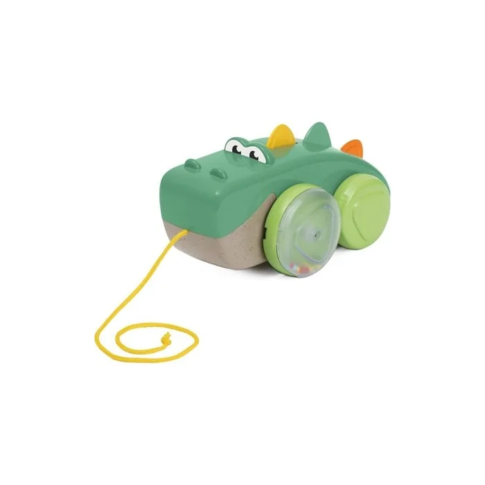 Chicco Crocodile Pull Along Eco+ Toy 50cm with Rope and Wheels