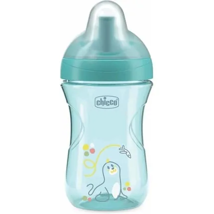 Chicco Advanced Non-Drip Plastic Cup with Straw and Spout 266ml