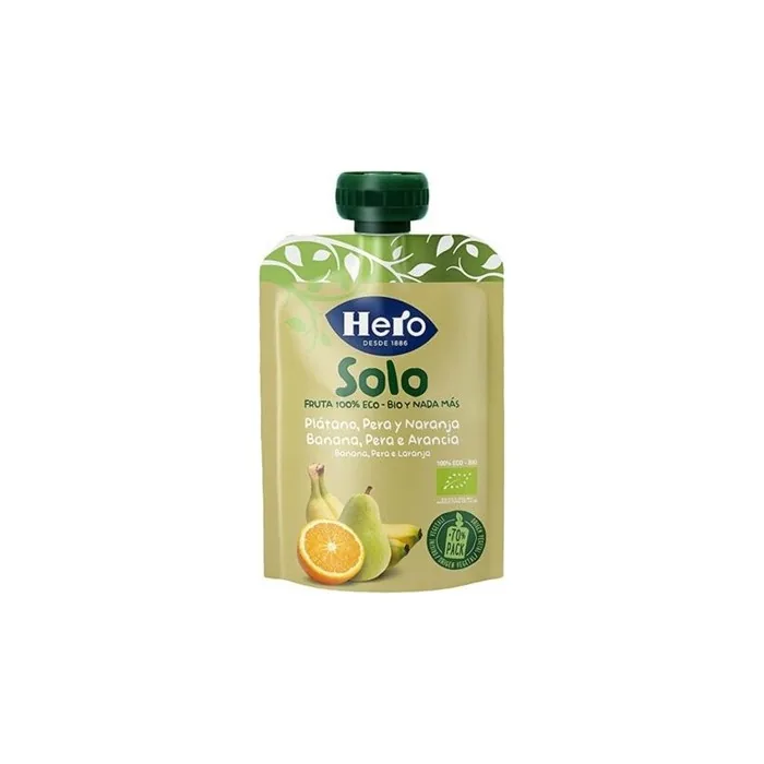 Hero Buenas Noches Banana Pera Orange Baby Food 190g - Pack of 2