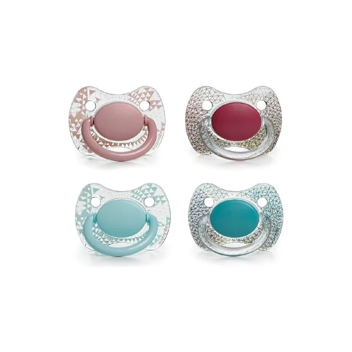 Suavinex Pacifier Physiological Haute Couture Silicone Various Colors + 4m