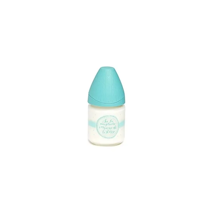 Suavinex Baby Bottle With Glass Silicone Teat, 3 Positions, 120ml