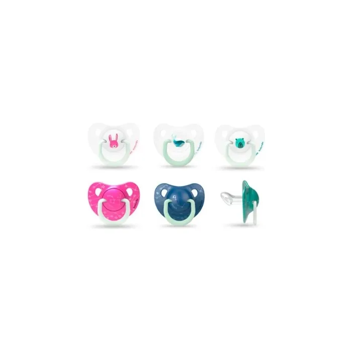Suavinex Suavinex Anatomical Silicone Soother Nighttime 618 Months 2 Units