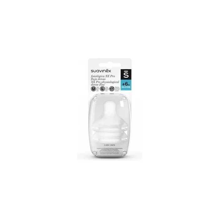 Suavinex Physiological Teat M Flow Silicone 2 Units