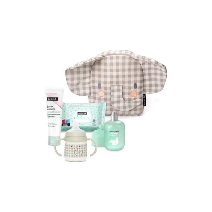 Suavinex Elephant Children's Backpack With Diaper Cream And Baby Cologne