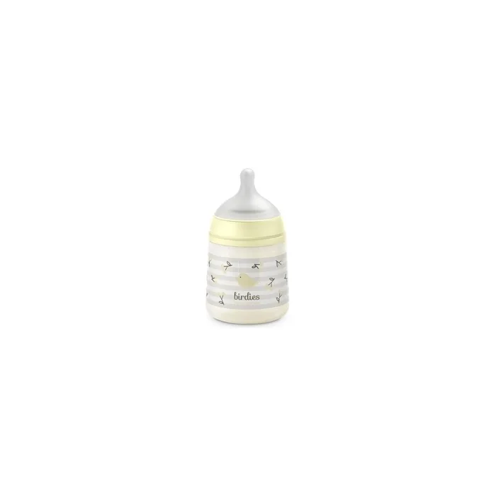 Suavinex Birdies Bottle With Symmetrical Slow Flow Nipple 150 Ml 0 Months And Up Color Beige