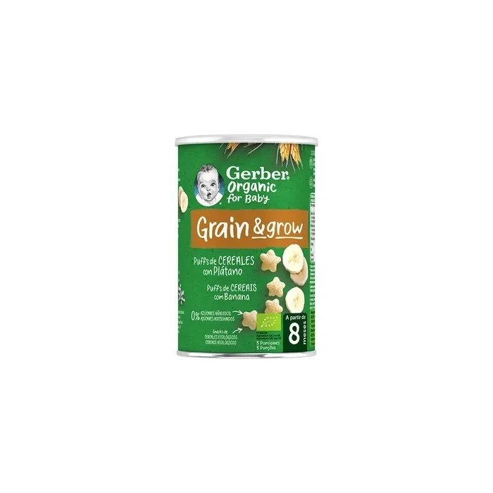 Gerber Gerber Organic Puff Cereals And Banana