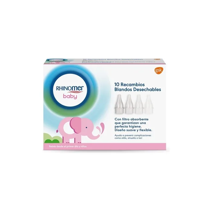 Rhinomer Baby Narhinel Comfort Disposable Soft Refills For Nasal Aspirator Pack Of 10