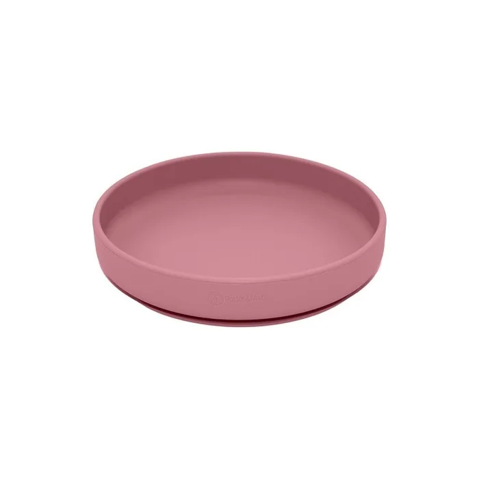 Petite&Mars Take&Match Silicone Plate Dusty Rose For 6 Months And Older
