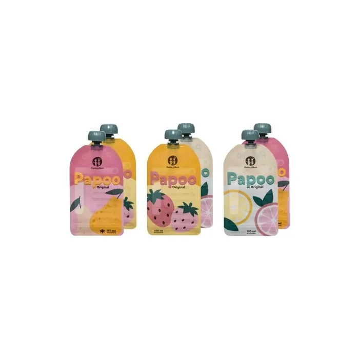 Petite&Mars Papoo Food Pouch 6x150 Ml