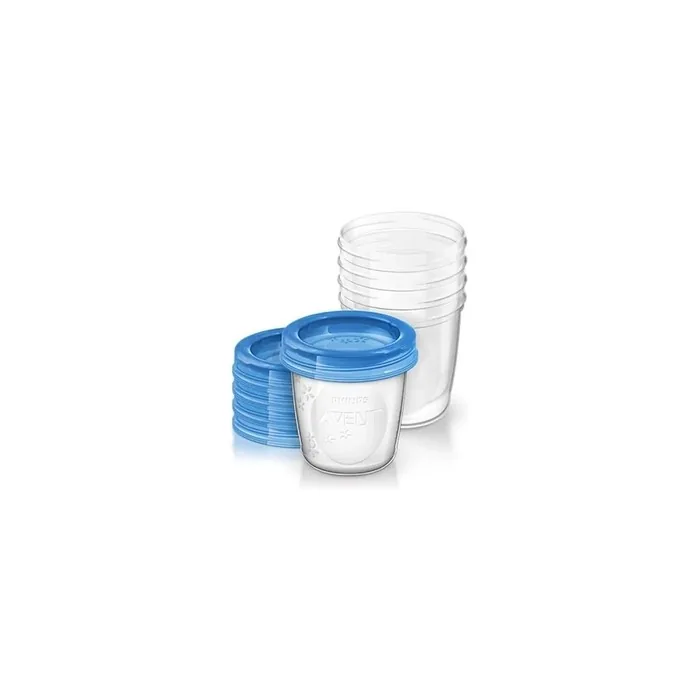 Avent Containers For Breast Milk 5 X 180ml With 5 Lids