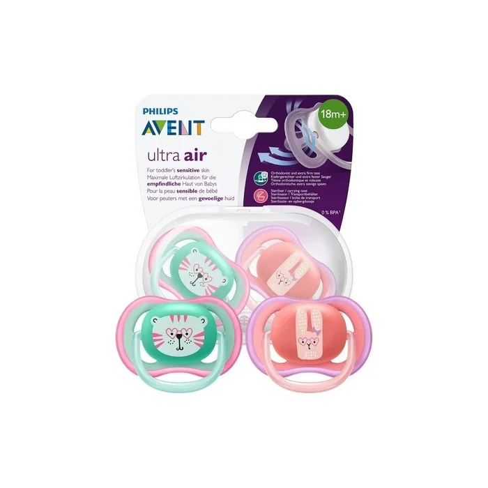 Philips Avent Scf349/15 Ultra Air Dummy 18+ Months, Breathable Orthodontic, Bpa