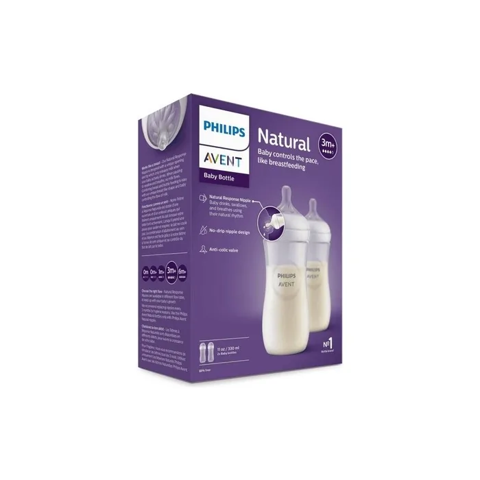 Avent Natural Response Bottle 330ml - Pack of 2