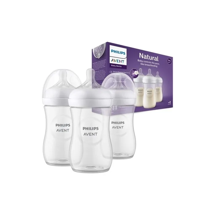 Philips Avent Natural Response Baby Bottle 260ml - Pack of 3