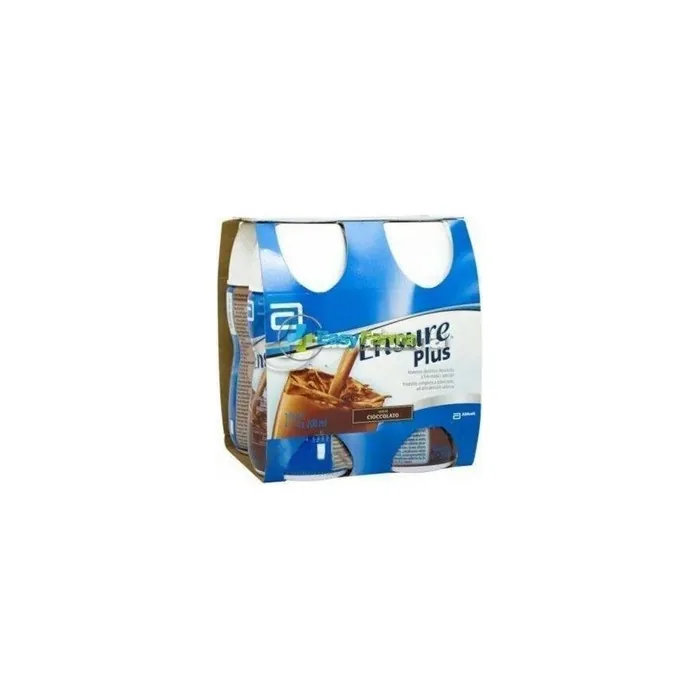 Abbott Ensure Plus Highcalorie Nutritional Supplement Chocolate Flavor 4x220 Ml
