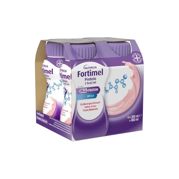 Fortimel Nutricia Fortimel Protein 2kcal/Ml Strawberry Flavor, 4x200ml