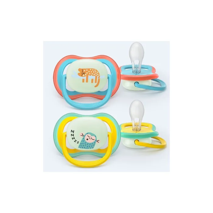 Philips Avent Ultra Air Soother Nighttime 18 Months And Older Yellowblue