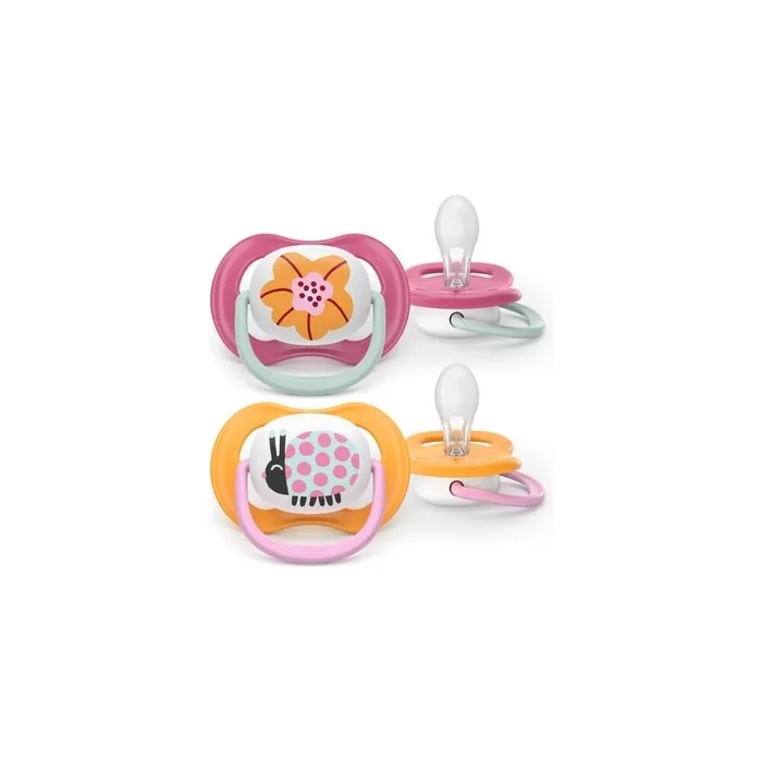 Philips Avent Ultra Air Soother For Ages 618 Months In Pinkorange