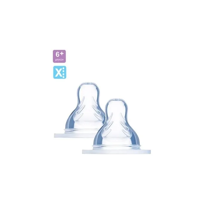 Mam Skin Soft Teat Size X 415s For 6+ Months - 2 Pieces