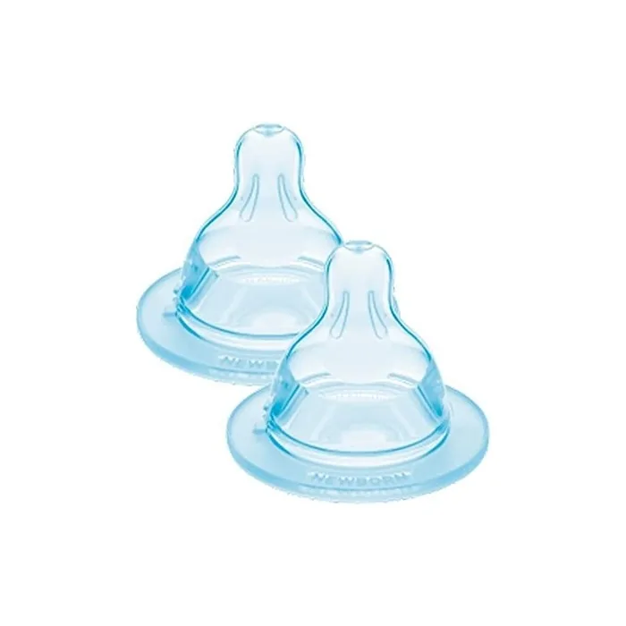 Mam - Set Of 2 Teats Size 1 Slow Flow, Silicone, 0+ Months