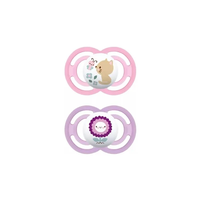 Mam Mam Perfect 6 Months Silicone Pacifier Pinkpurple 2 Units