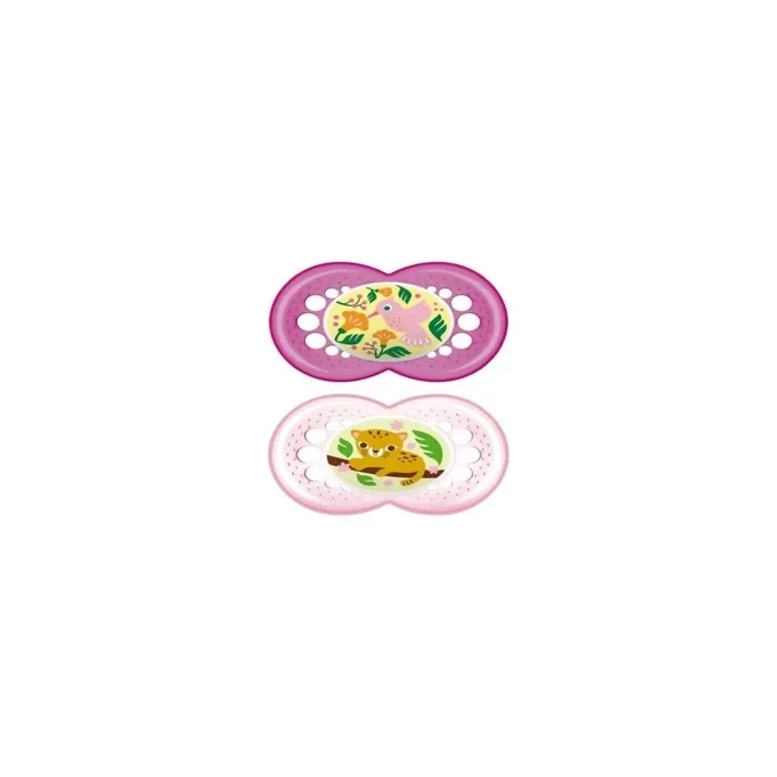 Mam Baby Original Soother 16 Silicone Pink Pack Of 2