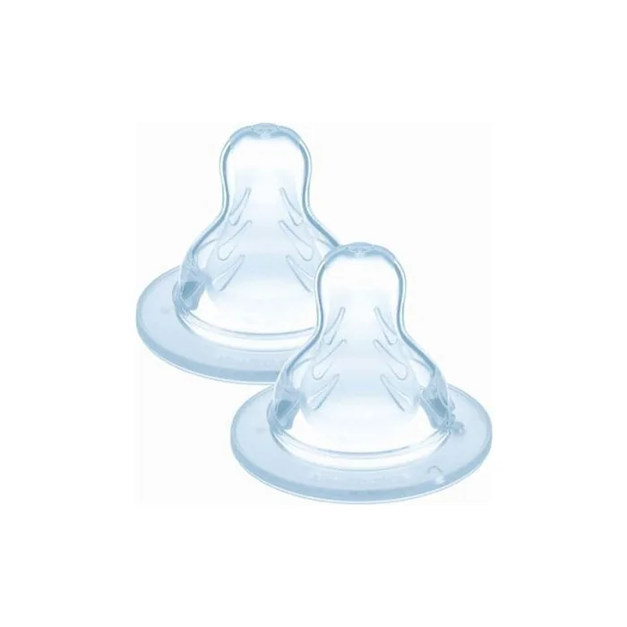 Mam Silicone Nipple That Does Not Drip N3 - 4m 2 Pieces