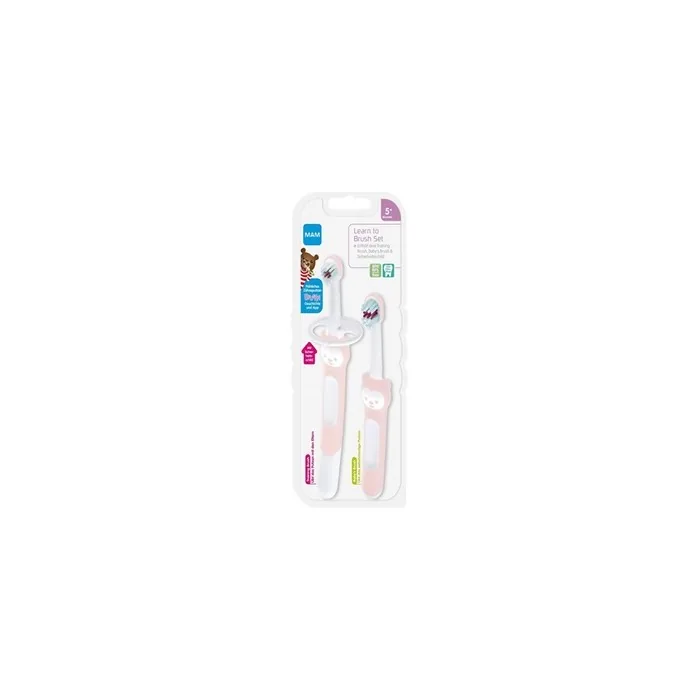 Mam Pink Learning Brush For Babies 5 Months And Older