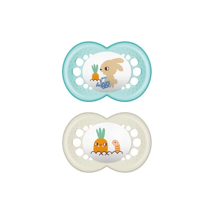 Mam Original Silicone Pacifier For 6-16 Months - Pack Of 2