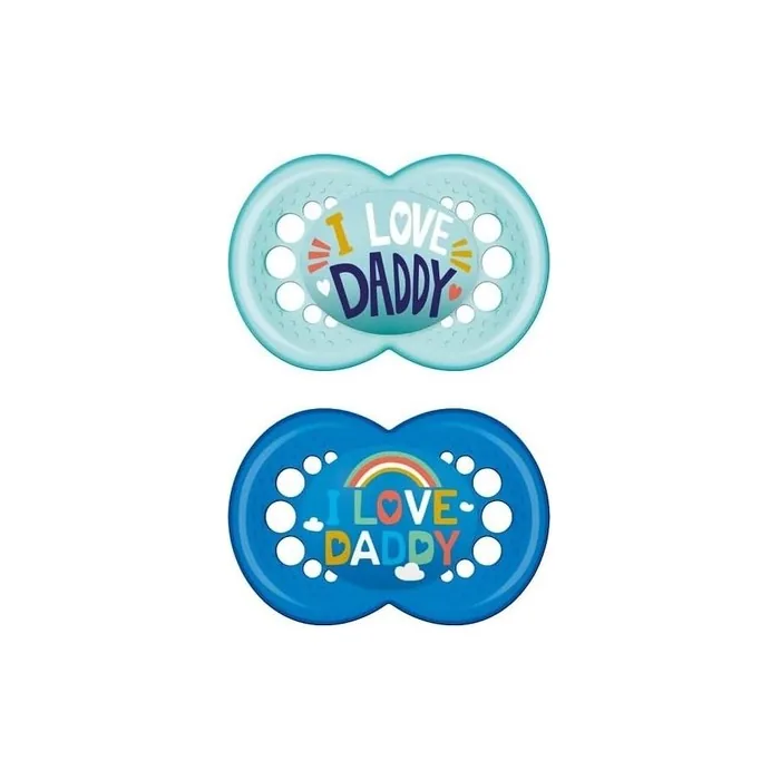 MAM I Love Daddy 170S Silicone Pacifier Boy 2 Pieces