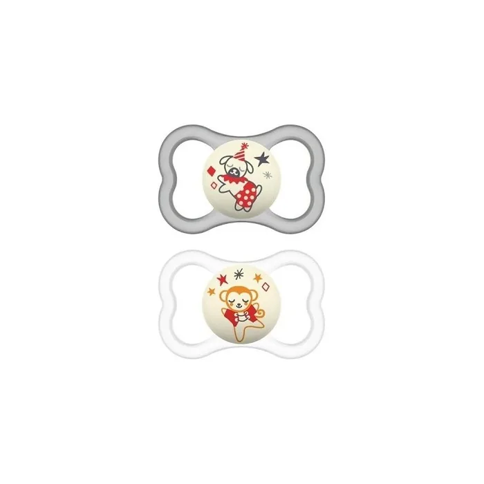 MAM Air Night 277S Silicone Pacifier Unisex 16m+ 2 Pieces