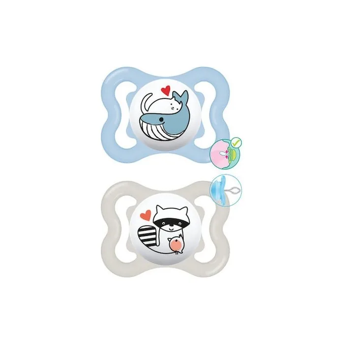 Mam Supreme Silicone Pacifier For Boys, 2-6 Months, Pack Of 2