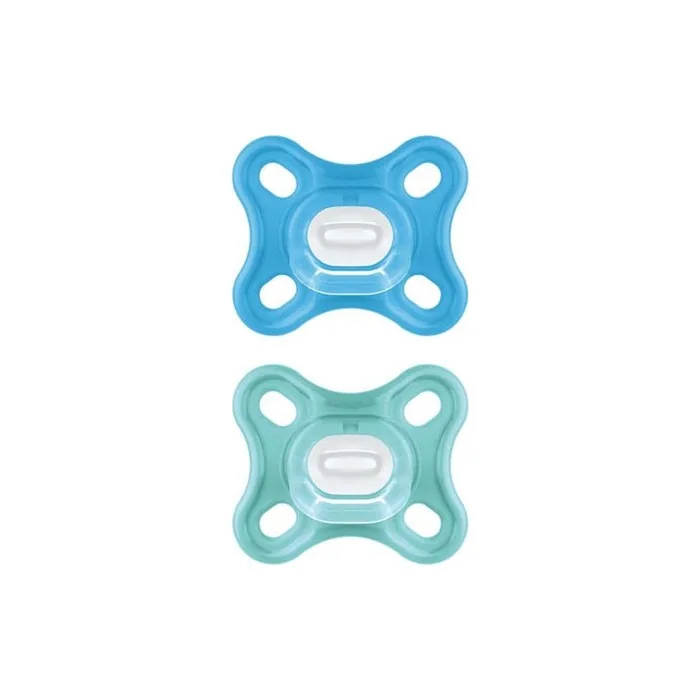 Mam Comfort Silicone Pacifier For Boys 0-2 Months - 2 Pieces